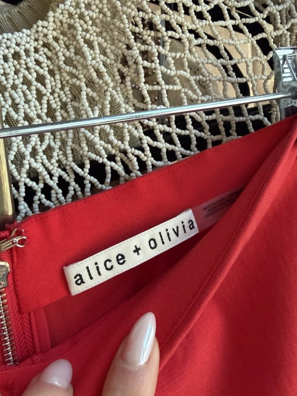 Authentic Alice + Olivia Red High Waist Skort Shorts 0